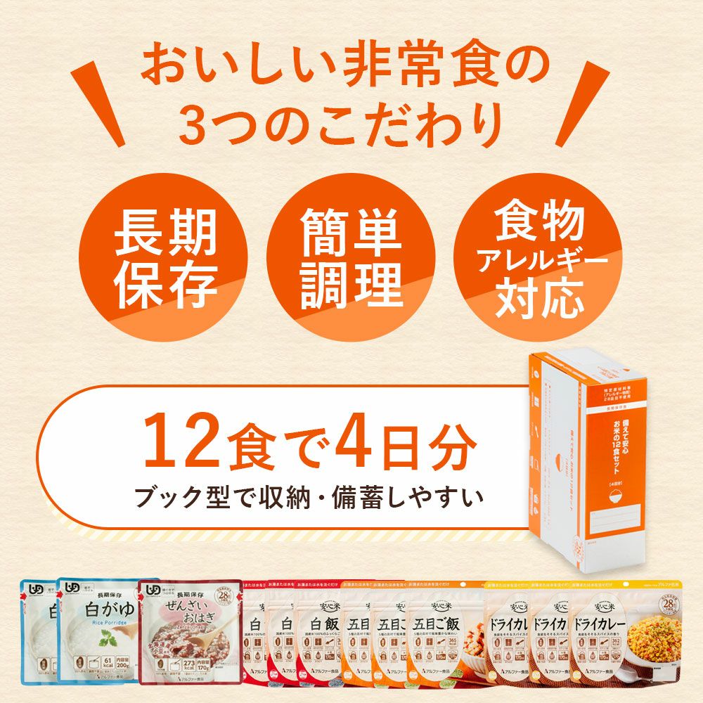 安心米 お米の12食セット 商品詳細3