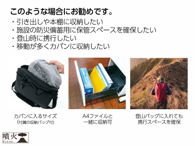 折りたたみできる防災ヘルメットMOVO
