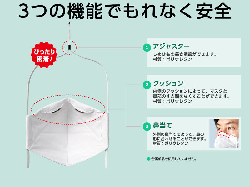スタンダード火山灰用マスク(二つ折り包装)