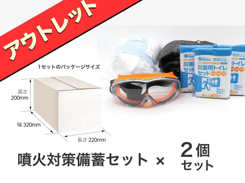 噴火対策備蓄セット【アウトレット】