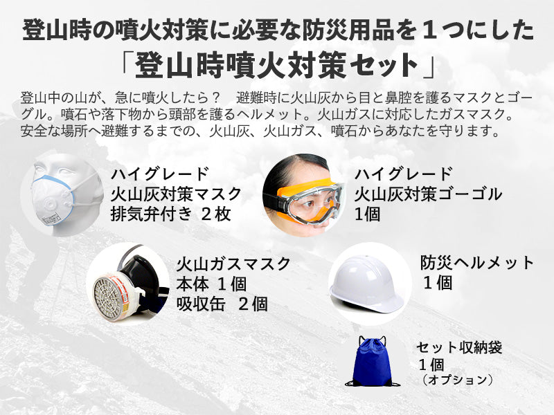 登山時噴火対策セット(噴火防災シリーズ)
