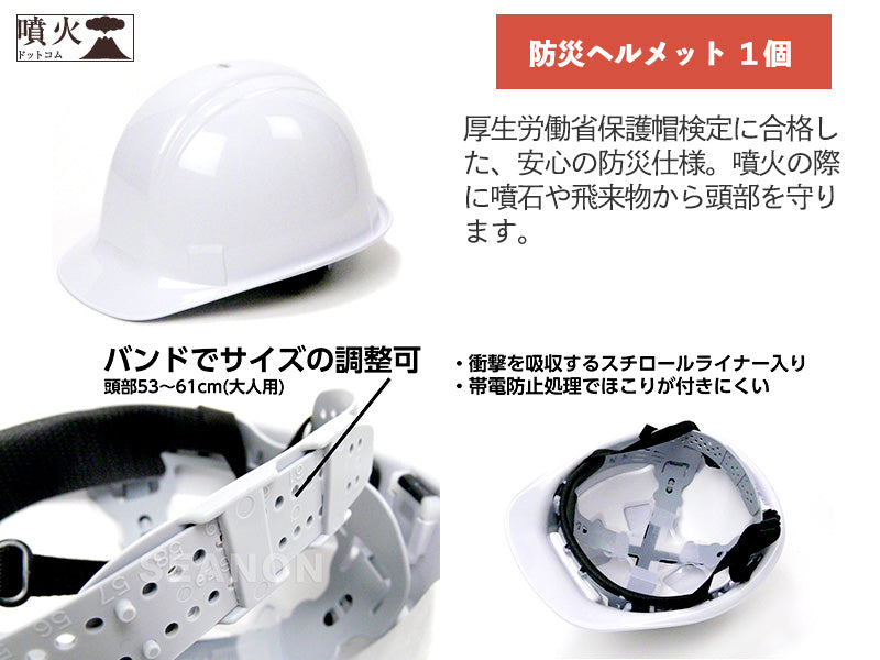 登山時噴火対策セット(噴火防災シリーズ)