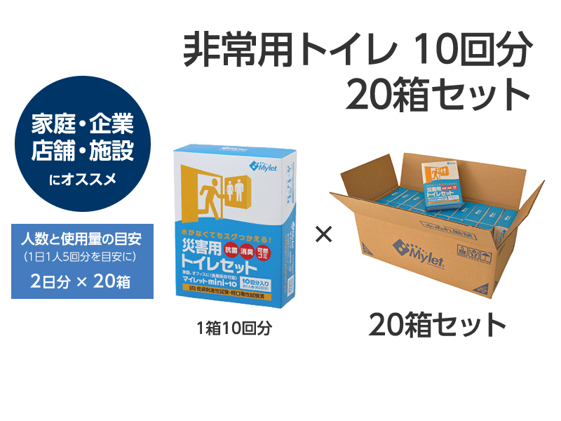 非常用トイレ 10回分 20箱セット