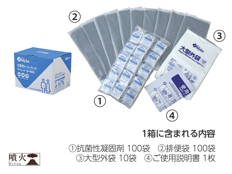 災害用トイレ 100回分