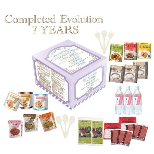 3日分保存食セット Completed Evo 【メイン】Completed Evo セット全体（1000x1000の正方形）