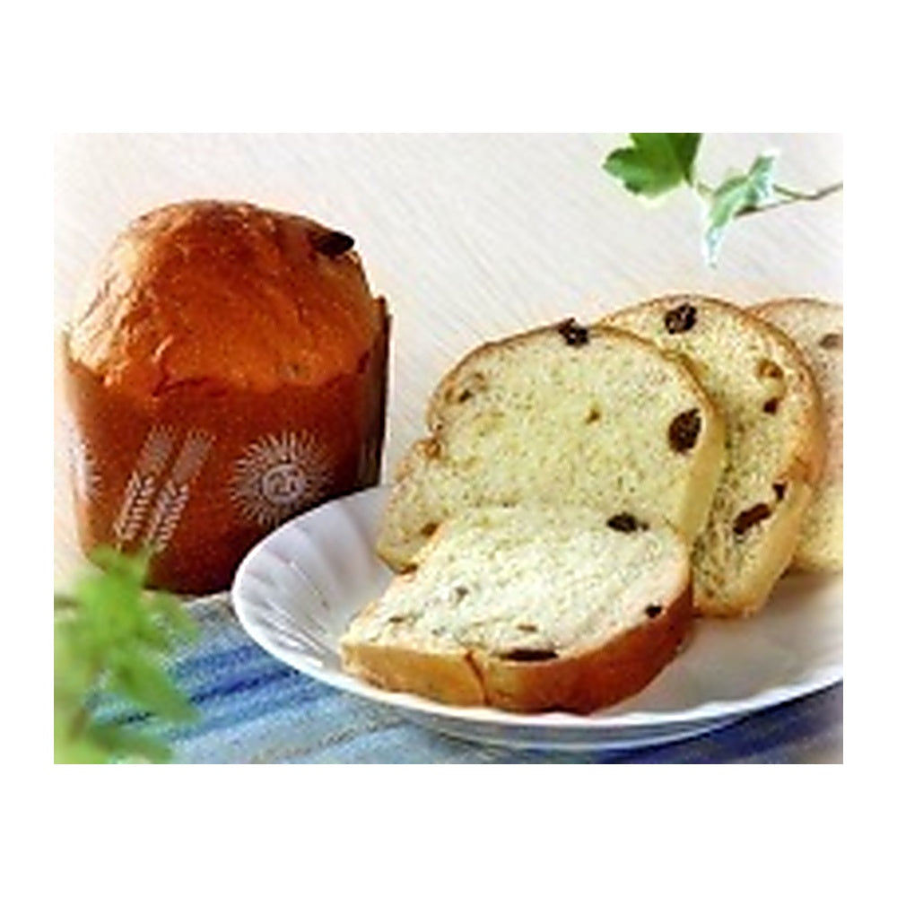 パンですよ! 缶入りソフトパン 缶から出したパンとスライスしたところ