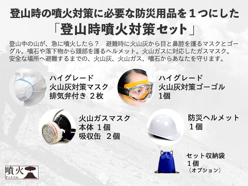 登山時噴火対策セット（噴火防災シリーズ）