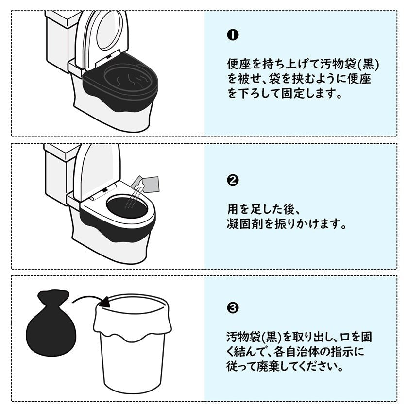RABLISS 非常用トイレ 10回分 設置手順