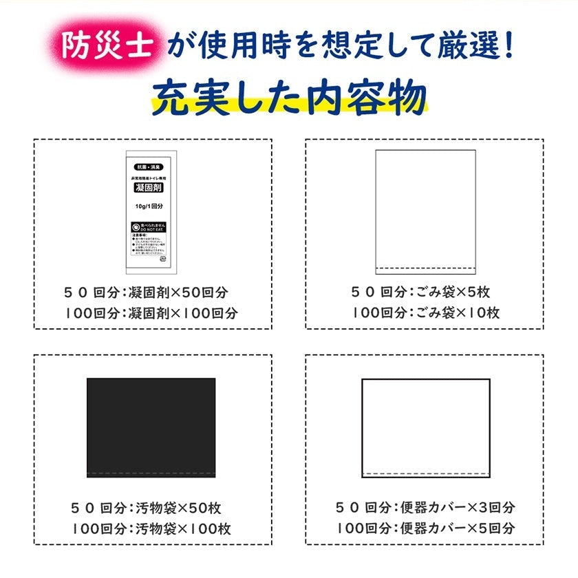 RABLISS 非常用トイレ 50回分 内容物